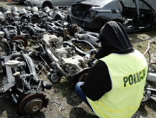 Policjanci odzyskali części od aut kradzionych w Polsce i innych krajach europejskich 