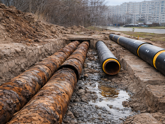 Ponad 22 mln zł dla MPEC Włocławek. Stare rury do wymiany po zimowych problemach