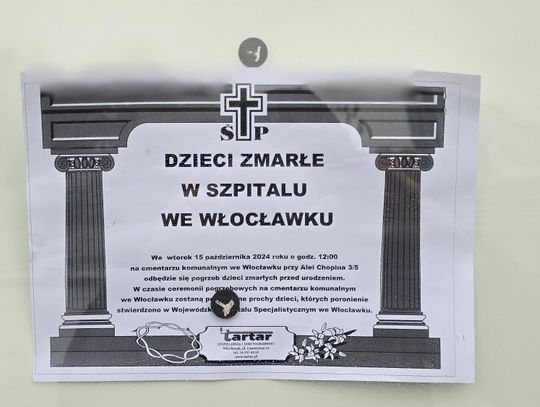Pogrzeb dzieci zmarłych przed narodzeniem we Włocławku