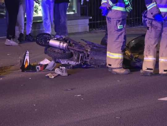 Potrącenie motocyklisty na ul. Stodólnej. Droga nieprzejezdna