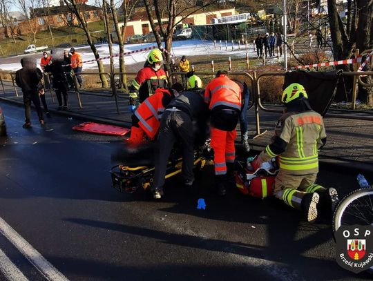 Potrącenie nastoletniego rowerzysty w Brześciu Kujawskim. Tworzą się korki