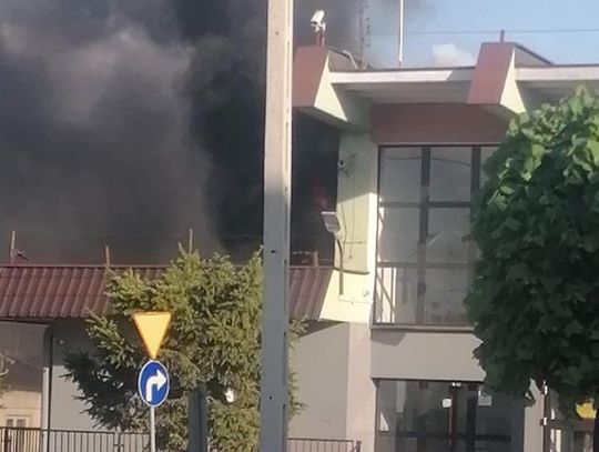 Pożar budynku dworca w Lubrańcu. W akcji gaśniczej uczestniczyły cztery zastępy straży pożarnej