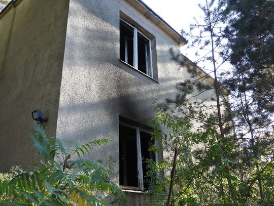 Pożar budynku na osiedlu Michelin