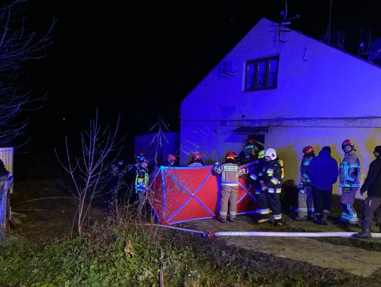 Pożar domu w Lubieniu Kujawskim, jest ofiara śmiertelna