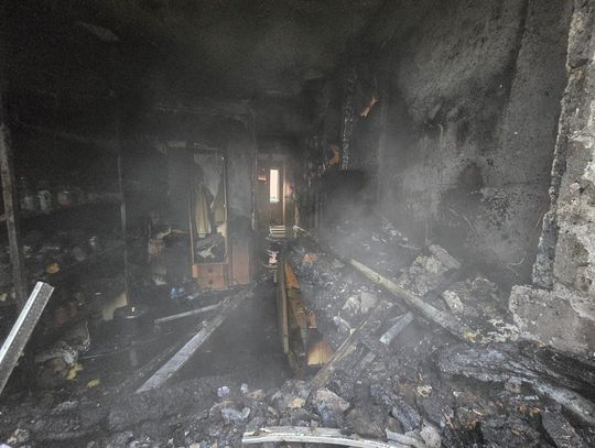 Pożar domu w regionie. Straty wyceniono na ok. 50 000 zł