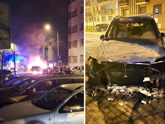 Pożar Mercedesa GLK na ul. św. Antoniego