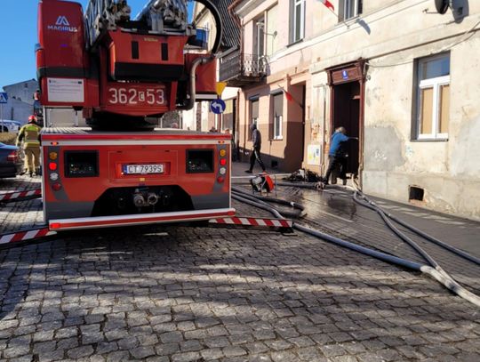 Pożar w kotłowni budynku wielorodzinnego na Starym Rynku we Włocławku
