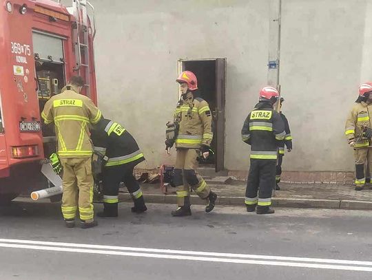Pożar w kotłowni przy ulicy Kościuszki w Kowalu