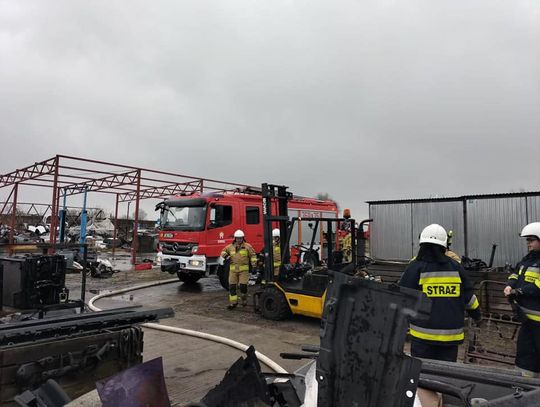 Pożar w pomieszczeniu biurowym na terenie zakładu pracy w gm. Kowal