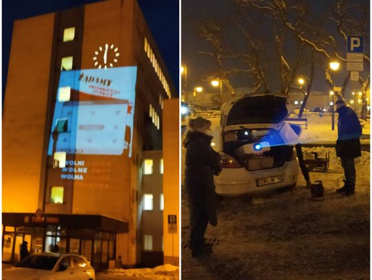 Protestowali w obronie sędziów pod Urzędem Miasta Włocławek 