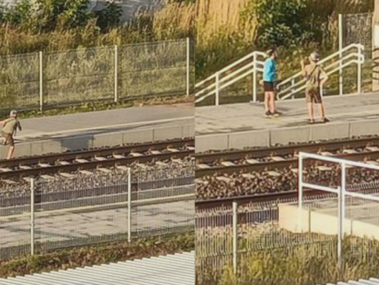Dojdzie do tragedii? Codziennie na ul. Promiennej, dzieci bawią się na torach. Układają kamienie na szynach