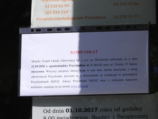 Przychodnia przy ulicy Żytniej jest dzisiaj nieczynna