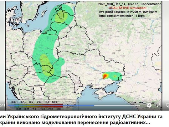 Radioaktywna chmura dotrze do Włocławka, jeżeli dojdzie do wypadku w Zaporoskiej Elektrowni Jądrowej