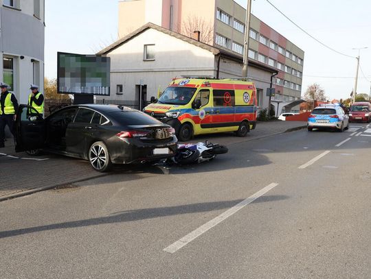 Radziejów: Zderzenie auta z motocyklem