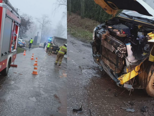 Region: Bus zderzył się z ciężarówką. Sprawca ukarany mandatem w wys. 1100 zł