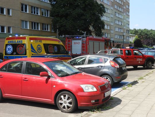 Remont mieszkania przyczyną zaalarmowania służb. Na miejscu trzy zastępy straży pożarnej i karetka
