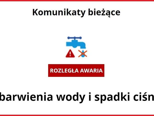 Rozległa awaria sieci wodociągowej we Włocławku