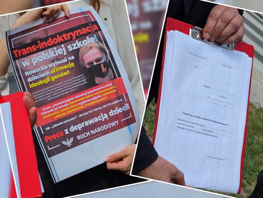 "To jest erotyzacja dzieci" - działacze Ruchu Narodowego pod Kuratorium Oświaty