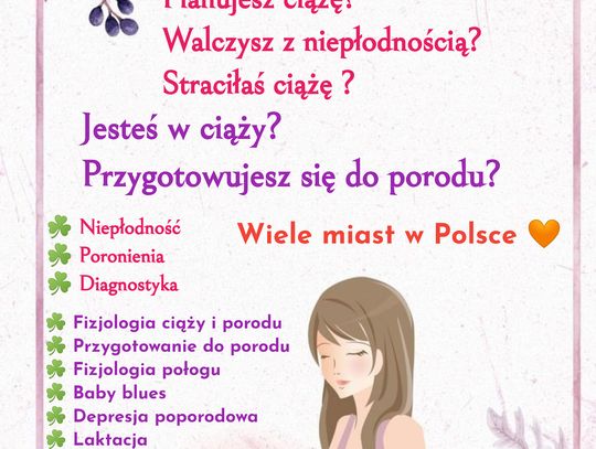 Ruszają zapisy na bezpłatne spotkanie dla kobiet które planują ciążę, walczą z niepłodnością, są w połogu