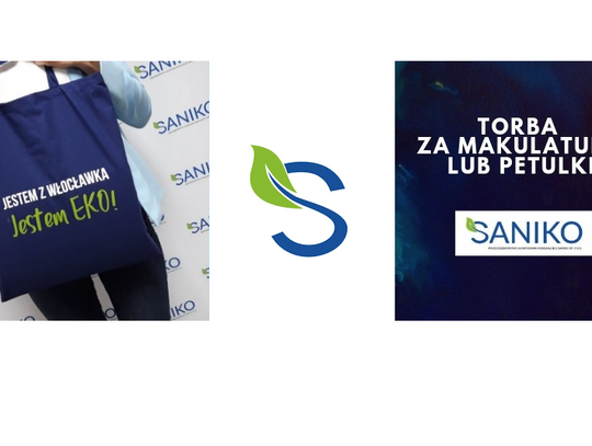 Saniko podaruje torbę w zamian za makulaturę lub butelki