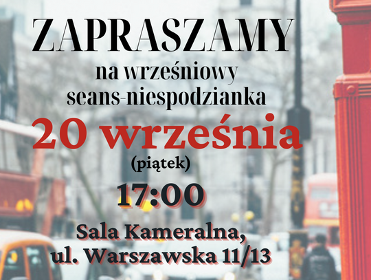 Seans filmowy "niespodzianka" w bibliotece już w piątek 20 września