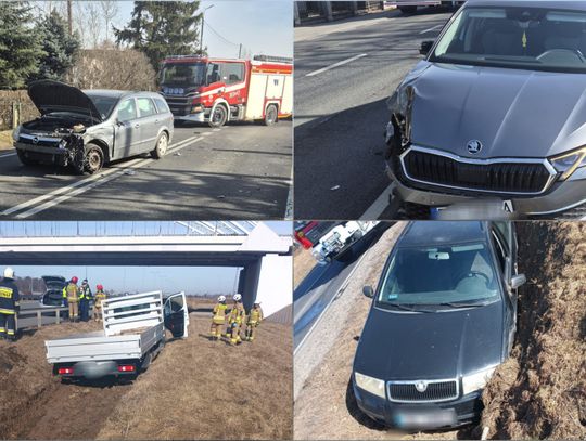 Seria porannych kolizji na terenie powiatu włocławskiego: w Brześciu, na A1 i w Rzadkowie