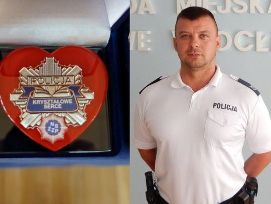 sierż.szt. Michał Hubert uratował życie tonącej kobiecie. Dziś został wyróżniony "Kryształowym sercem"