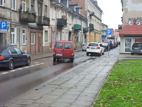 "Slalom" na ulicach Cyganka i Jagiellońska nie podobają się włocławianinowi