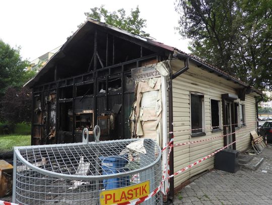 Spłonął sklep przy ul. Wiejskiej. Doszło do podpalenia?
