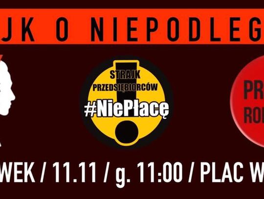 Spontaniczny spacer kobiet "O niepodległość" we Włocławku 11 listopada