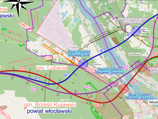 Spotkania ws. wariantów S10 z mieszkańcami Brześcia, Lubania i Włocławka już w przyszłym tygodniu