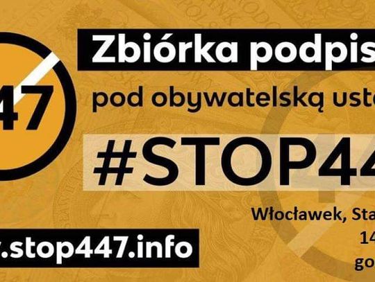 "Stop 447"! W sobotę we Włocławku  rusza zbiórka podpisów