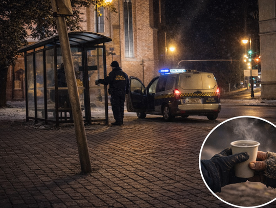Straż Miejska pomaga w czasie mrozów. Gorąca herbata dla osób bezdomnych i wsparcie dla kierowców Straż Miejska pomaga w czasie mrozów. Gorąca herbata dla osób bezdomnych i wsparcie dla kierowców