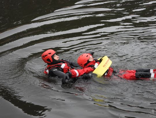 Straż pożarna i policja prowadziły ćwiczenia pod hasłem "Bezpieczne ferie"