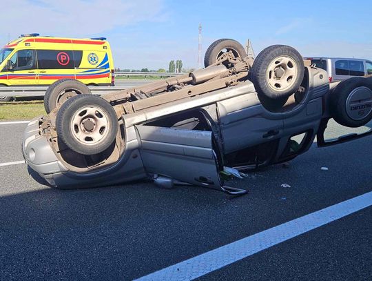 Suzuki dachowało na autostradzie A1