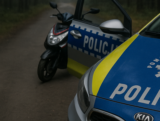 Radiowóz i motorower