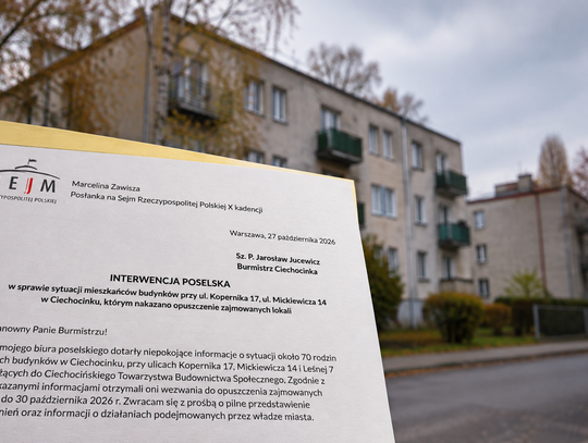 Sytuacja mieszkaniowa około 70 rodzin w Ciechocinku. Posłanka interweniuje u burmistrza