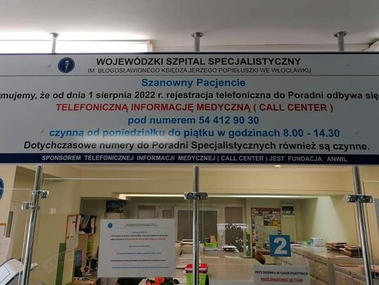 Szpital zmienia numery poradni i uruchamia Call Center. Zmiany mają usprawnić kontakt szpital-pacjent 