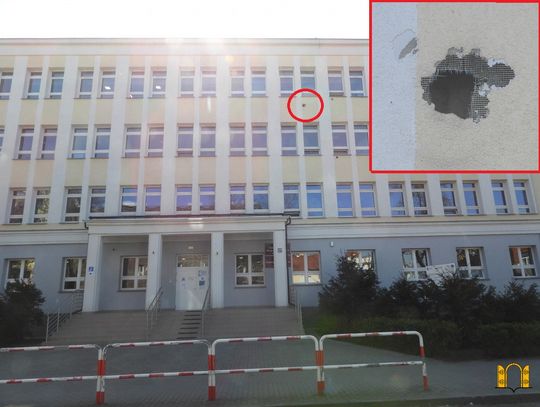 Tajemnicze uszkodzenie budynku. Okazuje się, że w elewacji uwiły gniazdo ptaki