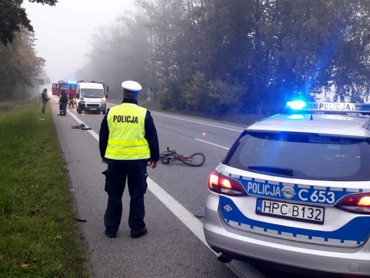 Tragiczne skutki potrącenia pieszego na DK 10