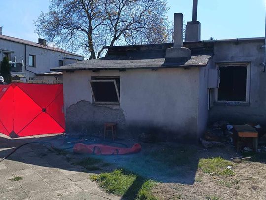 Tragiczny pożar w Lubieniu Kujawskim - jedna osoba nie żyje