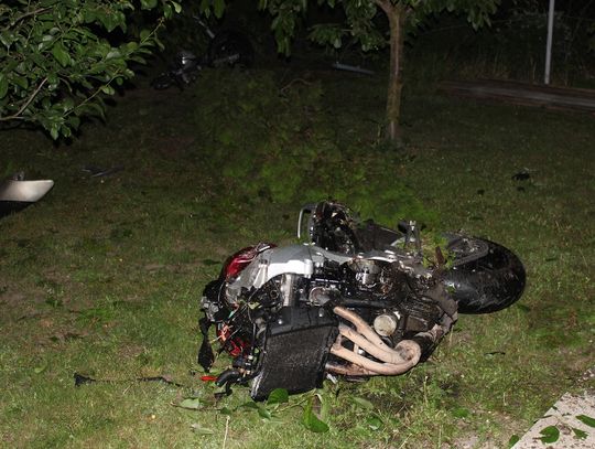 Tragiczny wypadek w Kruszynku. 42-letni motocyklista nie przeżył