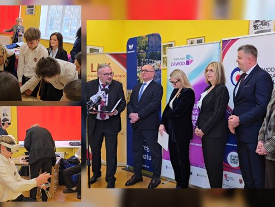 Uczniowie założyli gogle VR i „weszli” do świata zawodów. Nowy projekt dla 9 szkół z Włocławka