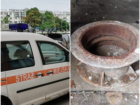 Ukradli włazy do studzienek z ul. Brzeskiej. Złapali ich już w punkcie złomu