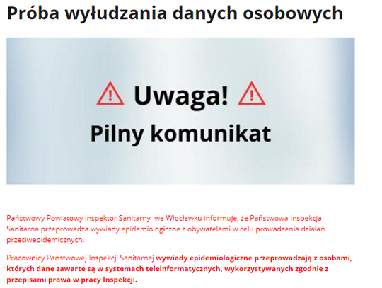 Umawiają na test COVID-19 podając się za Sanepid. Uwaga! To oszuści 