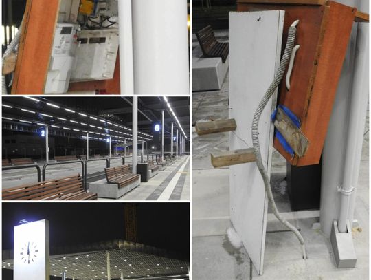 Uwaga na niezabezpieczoną skrzynkę w nowym centrum przesiadkowym, oddanym już do użytku