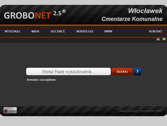Uwaga! Wyszukiwarka Grobonet pod nowym adresem