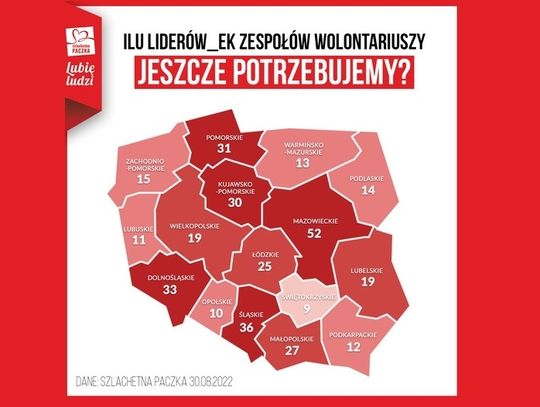 W kujawsko-pomorskim brakuje aż 30 wolontariuszy Szlachetnej Paczki. W ubiegłym roku pomoc trafła do 17 tys rodzin