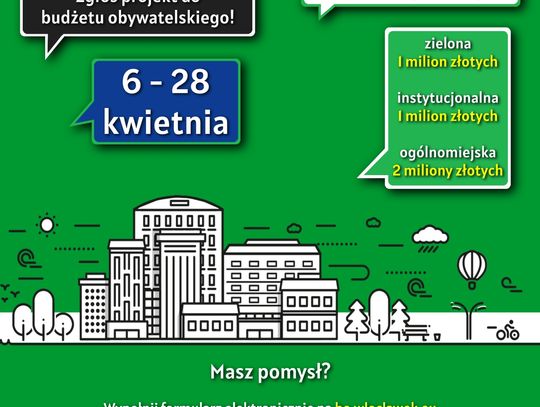 W kwietniu startuje kolejna edycja Budżetu Obywatelskiego