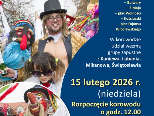 W niedzielę 15 lutego  Korowód Grup Zapustnych przejdzie głównymi ulicami miasta
